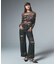 DISTRESSED LOOSE STRAIGHT DENIM PANTS