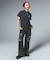 DISTRESSED LOOSE STRAIGHT DENIM PANTS