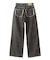 DISTRESSED LOOSE STRAIGHT DENIM PANTS