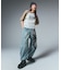 FADED 2WAY WIDE LEG CARGO PANTS