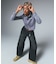 FADED 2WAY WIDE LEG CARGO PANTS