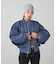 PANELED FUR REVERSIBLE MA-1 JACKET