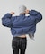 PANELED FUR REVERSIBLE MA-1 JACKET