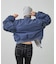 PANELED FUR REVERSIBLE MA-1 JACKET