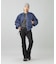 PANELED FUR REVERSIBLE MA-1 JACKET