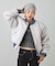PANELED FUR REVERSIBLE MA-1 JACKET