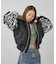 PANELED FUR REVERSIBLE MA-1 JACKET