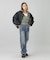 PANELED FUR REVERSIBLE MA-1 JACKET