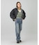 PANELED FUR REVERSIBLE MA-1 JACKET