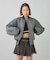 PANELED FUR REVERSIBLE MA-1 JACKET