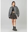 PANELED FUR REVERSIBLE MA-1 JACKET