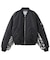 PANELED FUR REVERSIBLE MA-1 JACKET