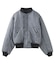 PANELED FUR REVERSIBLE MA-1 JACKET