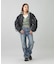 PANELED FUR REVERSIBLE MA-1 JACKET
