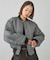 PANELED FUR REVERSIBLE MA-1 JACKET