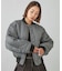 PANELED FUR REVERSIBLE MA-1 JACKET