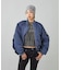 PANELED FUR REVERSIBLE MA-1 JACKET