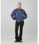 PANELED FUR REVERSIBLE MA-1 JACKET
