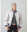 PANELED FUR REVERSIBLE MA-1 JACKET