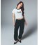 WAIST RIB EASY PANTS