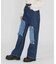 DISTRESSED 2TONE DENIM