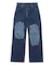 DISTRESSED 2TONE DENIM