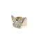 RHINESTONE BUTTERFLY LOGO RING