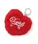 PADDED HEART KEY CHARM