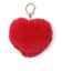 PADDED HEART KEY CHARM