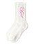 PENCIL SCRIPT LOGO RIB SOCKS