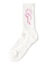 PENCIL SCRIPT LOGO RIB SOCKS