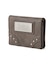 METAL LABEL FAUX LEATHER MINI WALLET