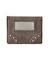 METAL LABEL FAUX LEATHER MINI WALLET