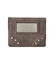 METAL LABEL FAUX LEATHER MINI WALLET