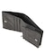 METAL LABEL FAUX LEATHER MINI WALLET