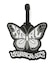 BUTTERFLY LUGGAGE TAG