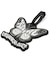 BUTTERFLY LUGGAGE TAG