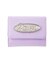 SILVER GLITTER OVAL LOGO BUCKLE MINI WALLET