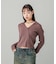 ZIP UP RIB KNIT TOP