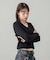 ZIP UP RIB KNIT TOP