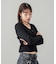 ZIP UP RIB KNIT TOP