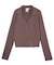 ZIP UP RIB KNIT TOP