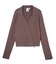 ZIP UP RIB KNIT TOP
