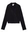 ZIP UP RIB KNIT TOP