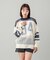 NUMBERING KNIT TOP