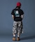 CURSIVE SCRIPT LOGO AND FACE S/S TEE