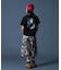 CURSIVE SCRIPT LOGO AND FACE S/S TEE