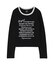LETTERING L/S COMPACT TOP