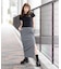 GINGHAM EASY SKIRT