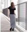 GINGHAM EASY SKIRT